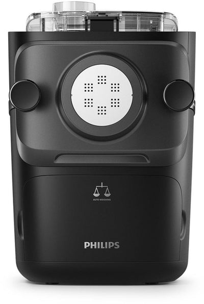 Philips 7000 Serie HR2665 93 Nudelmaschine – Vollautomatischer Nudelbereiter – mit Wiegefunktion 8 Formscheiben – frische Nudeln in 10 Minuten – Schwarz