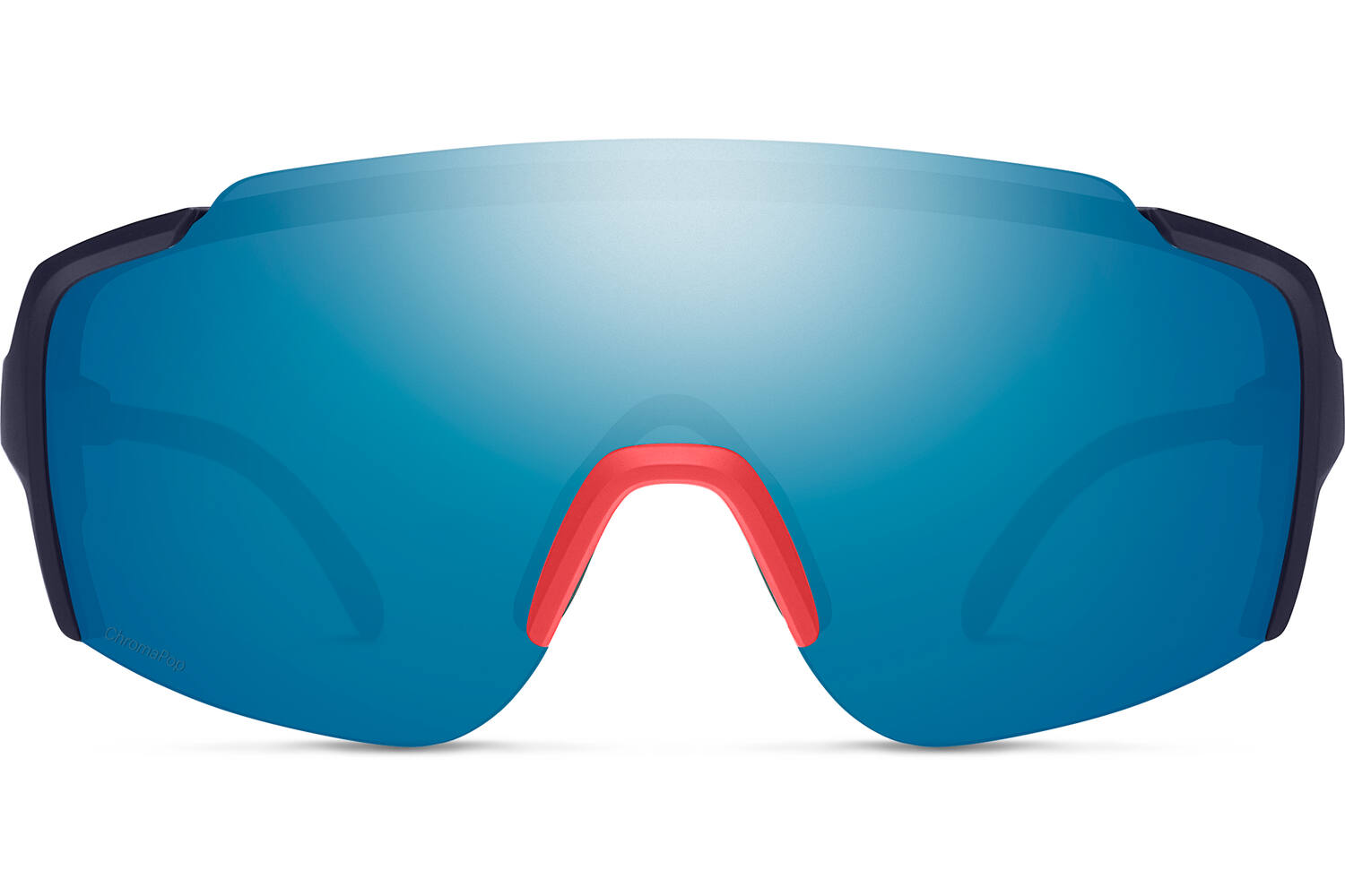 Smith Schwungradbrille Matte Deep Ink Chroma Blue Mirror