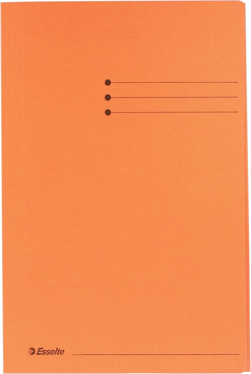 Esselte Manila 3-Klappen-Ordner – Folio – 50 Stück – Orange