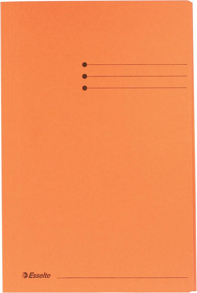 Esselte Manila 3-Klappen-Ordner – Folio – 50 Stück – Orange