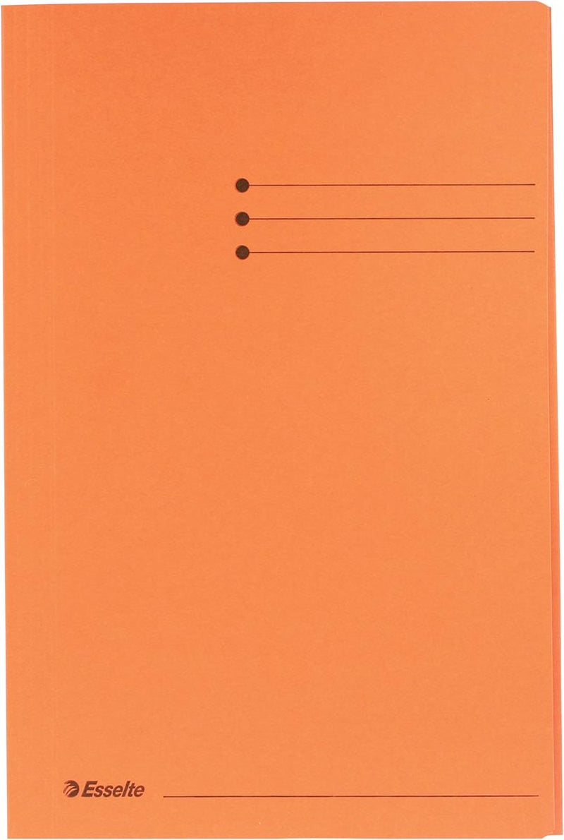 Esselte Manila 3-Klappen-Ordner – Folio – 50 Stück – Orange