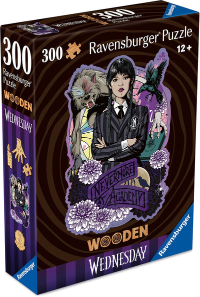 Ravensburger – Mittwoch (Netflix-Serie) – Malerei auf Holz – Holzpuzzle – 300 Teile