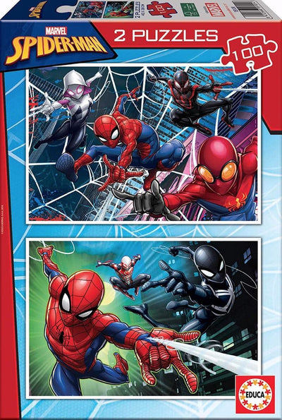 Educa-Puzzle – 2 x 100 Teile – Spiderman – Puzzle