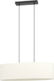 Eglo Febres Hängelampe – E27 – 78 cm – Schwarz und Weiß – Teddystoff