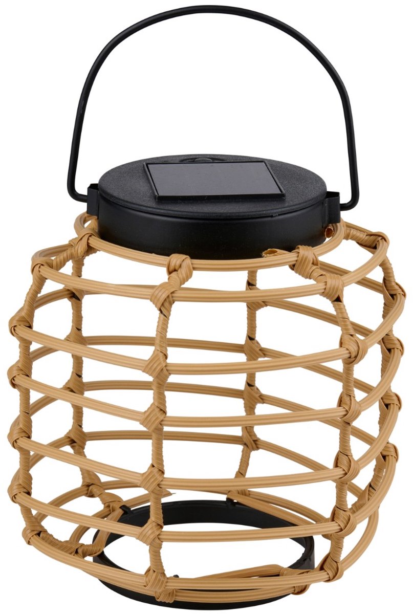 Arti casa Solarlaterne – Gartenlaterne Solarenergie – warmweiße LED – wetterfest – ø14x22 cm