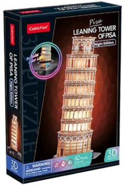 Kubikfun 3D -Puzzle -Turm von Pisa mit LED -Beleuchtung