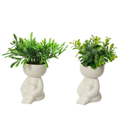 Kunstpflanze Decoris im Topfkörper H16cm