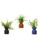 Decoris Kunstpflanze grün h23cm 3-fach sortiert