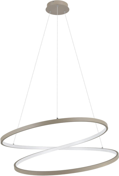 Eglo Ruotale Hängelampe - LED - ø 70 cm - Sandfarbe Beigeweiß