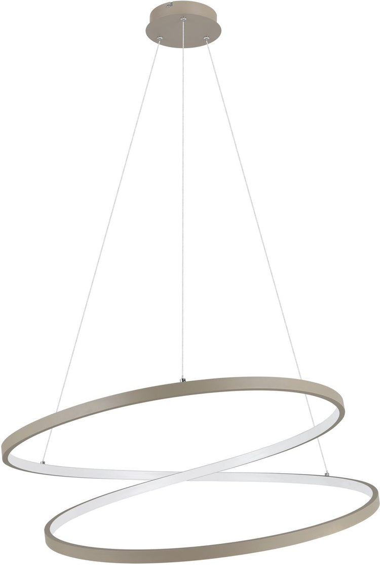 Eglo Ruotale Hängelampe - LED - ø 70 cm - Sandfarbe Beigeweiß