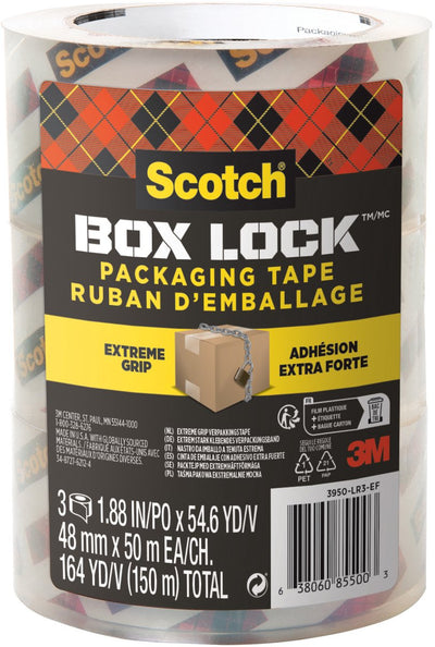 Scotch Verpackungsband, Kartonschloss 3950-ef, 3 Stück