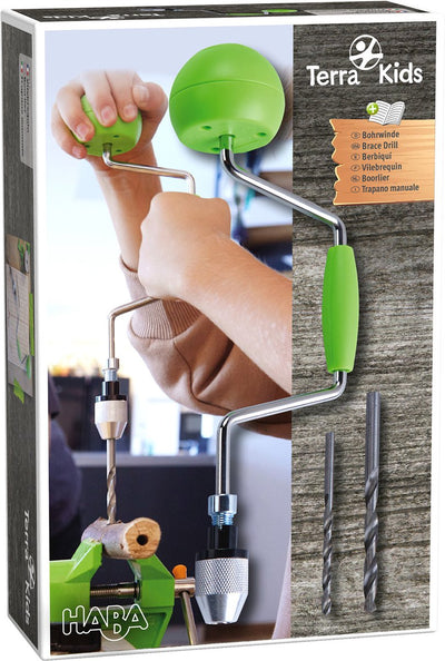 Haba Terra Kids – Handbohrmaschine für kleine Abenteurer und Bastler.