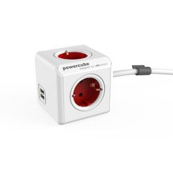 Allocacoc PowerCube erweitert, Sockel mit 2x USB