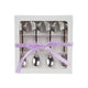 Decoris Schmetterlings-Teelöffel-Set, 4-teilig, Edelstahl