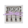 Decoris Gebäckgabel-Set 4-teilig aus Edelstahl
