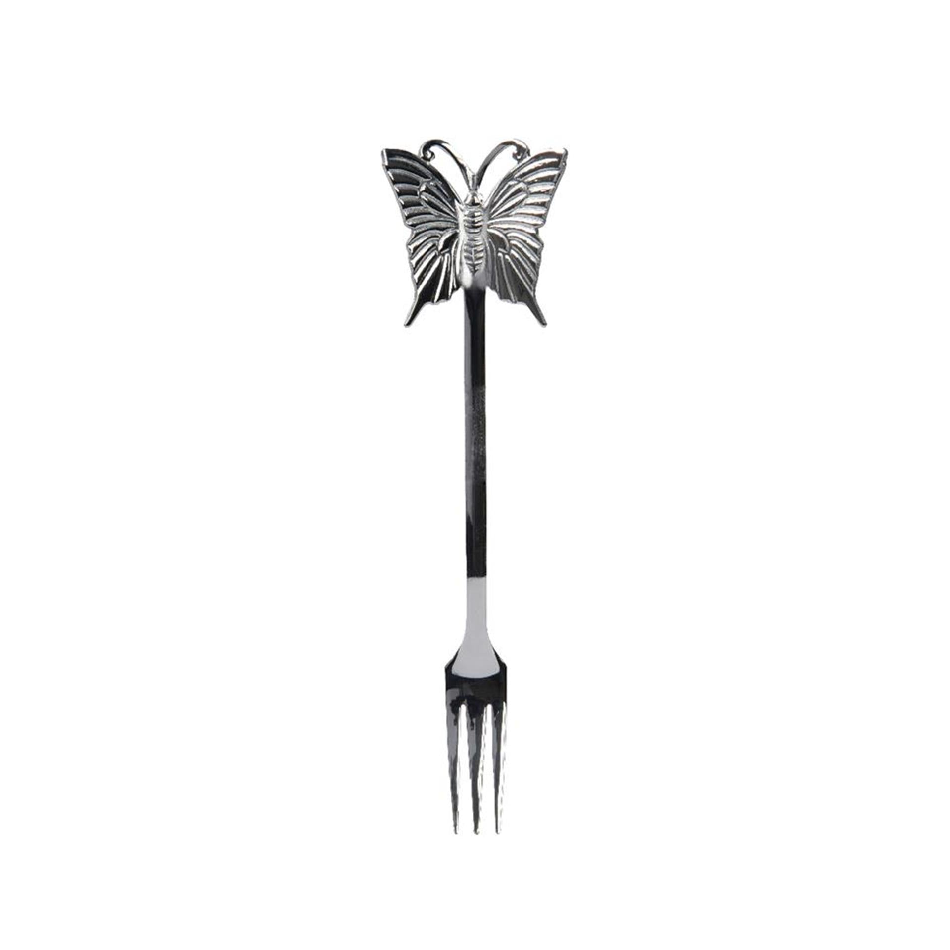 Decoris Gebäckgabel-Set 4-teilig aus Edelstahl