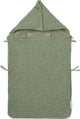 Meyco Baby Waffel-Teddy-Fußsack – olivgrün – 40 x 82 cm