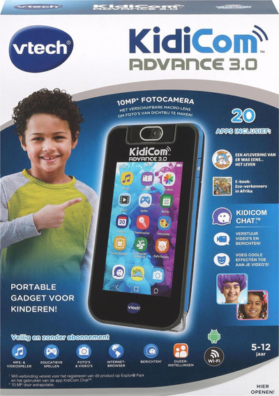 Vtech Toy Telefon Kidicom 3.0 Black Blue 3-Parts