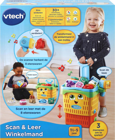 VTECH-Einkaufskorbborbscan Leder 19 x 32 x 29 cm gelb 13-Stück