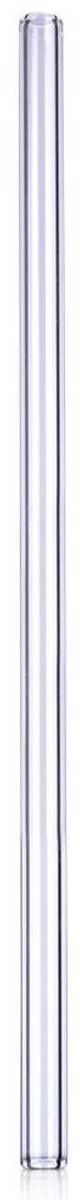 Alpina - Trinkhalme aus Glas - 20 cm - inkl. Reinigungsbürste - 4er-Set