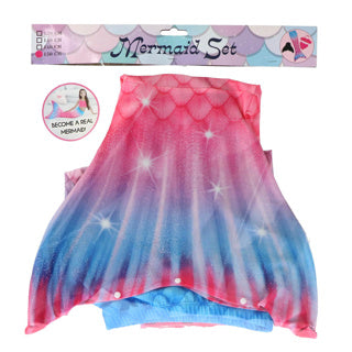 Mermaid Tail Set + Bikini 11-13 Jahre