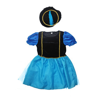 Andere Marken Pete Kleid lila blau 110-116 cm | 2 Stk