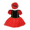 Andere Marken Piet Kleid schwarz rot 110-116 cm | 2 Stk