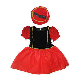 Andere Marken Piet Kleid schwarz rot 110-116 cm | 2 Stk
