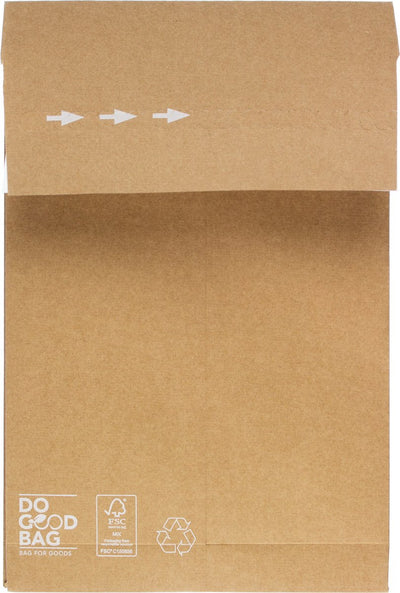 Musterbeutel für Sozialwohnungen – 200 x 300 x 50 mm – Do-Good-Beutel – braun – 10 Stück – rd-309900-10