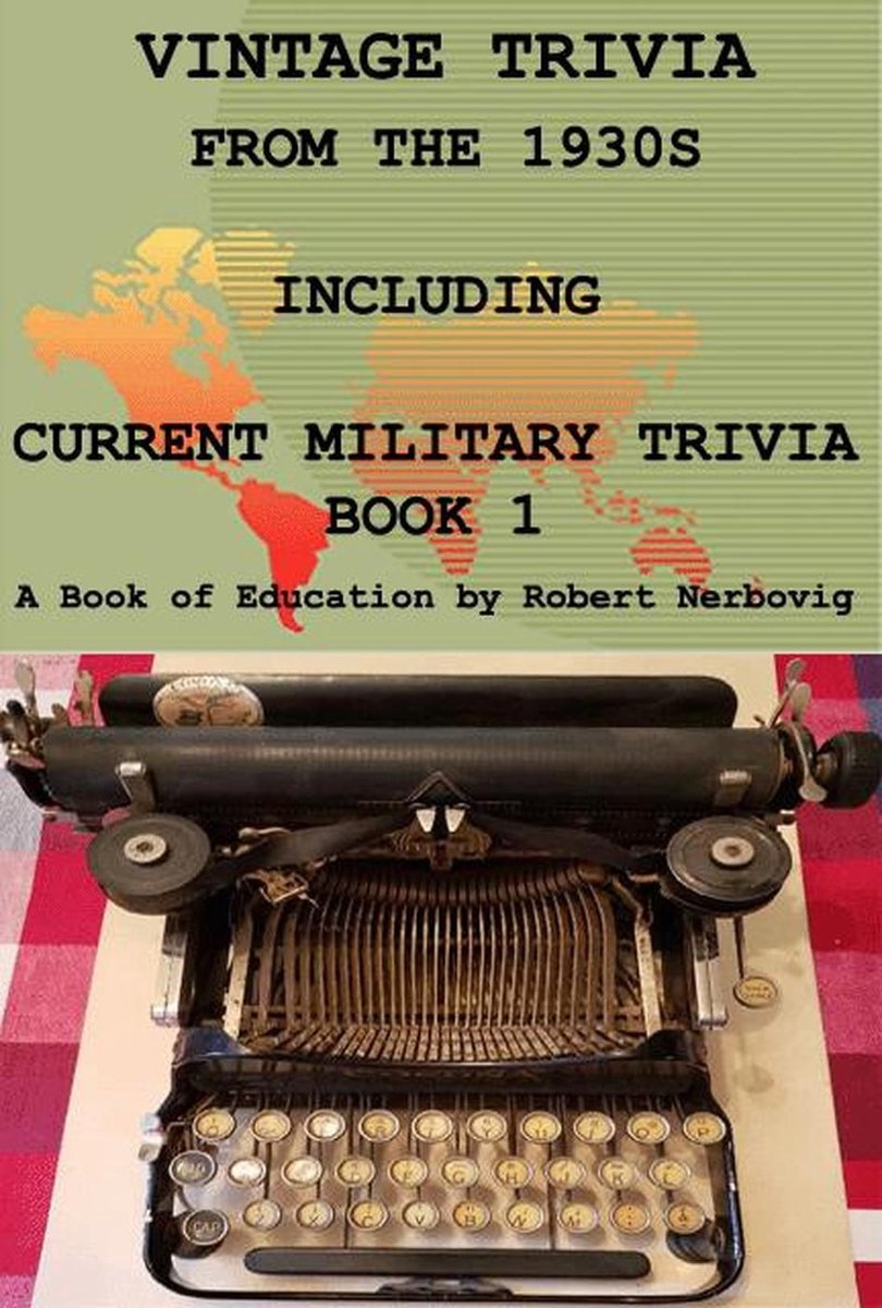 Vintage-Quiz aus den 1930er Jahren, einschließlich Militär-Quizbuch 1