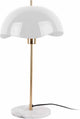 Leitmotiv Tischlampe gewellte Kuppel – weiß – 30 x 30 x 56 cm – skandinavisch