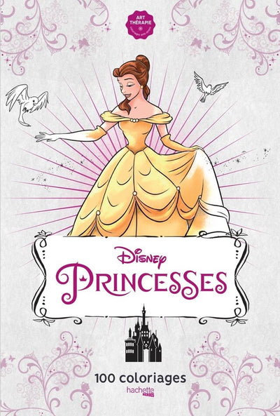 Hachette Helden Disney Prinzessinnen 100 Malvorlagen – Malbuch für Erwachsene