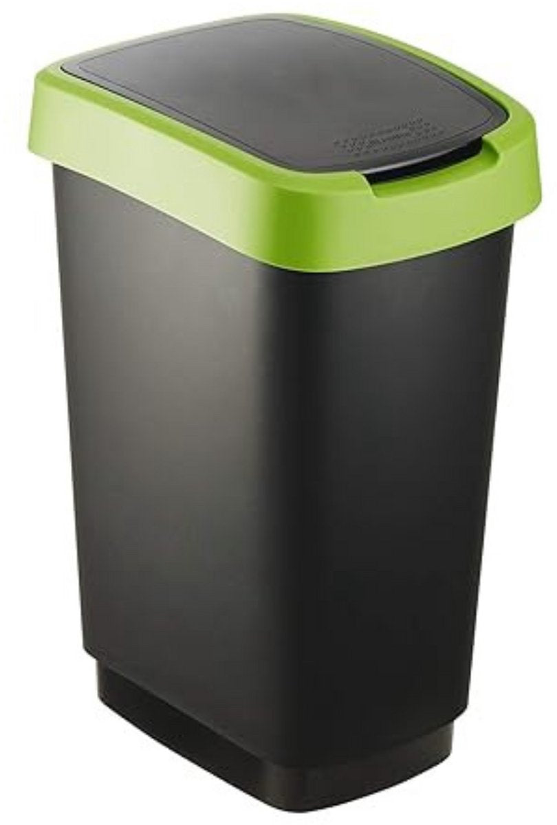 Rotho Salsa - Abfallbehälter - Schwingdeckel - 50l - BPA-frei - Grün