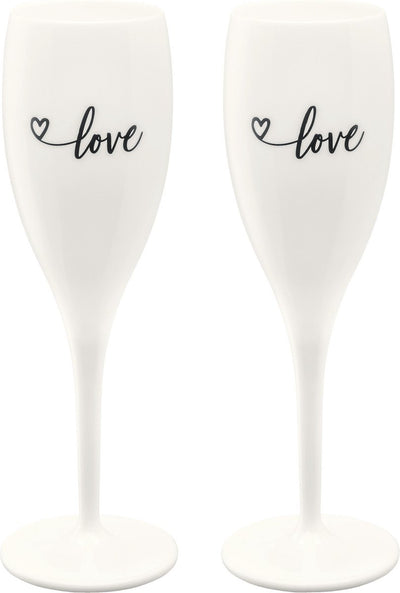 Koziol Sektglas, 0,1 l, 2er-Set, Bio, 'Love' - | Prost nein. 1