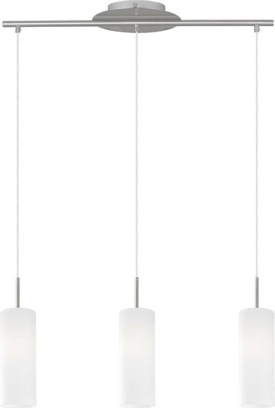Eglo Troy 3 - Hängelampe - 3 Leuchten - Nickel matt - weiß lackiert