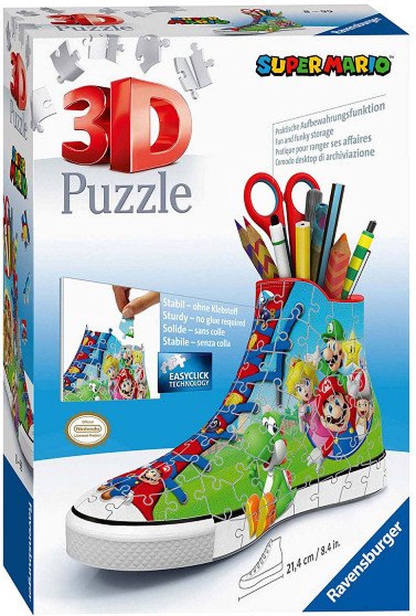 Ravensburger - 3D -Puzzle - Sneaker Super Mario