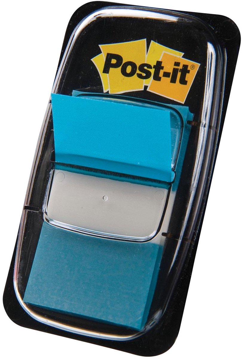 Post-it - Indexstandard | Fuß 24 | 4x43 | 2mm | Halter mit 50 Tabs | türkis