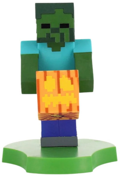 Cableguys Minecraft – Zombie – Figurenständer für Telefon | Ladekoffer (Cable Guys Mini)