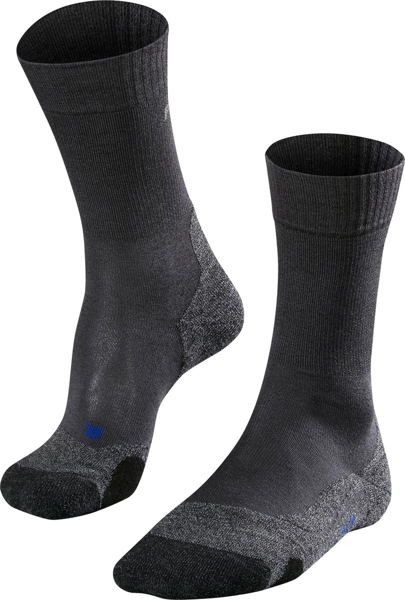Falke TK2 Cool Anti-Blister Wandersocken aus dickem Lyocell-Funktionsmaterial Herren Grau - Größe 44-45