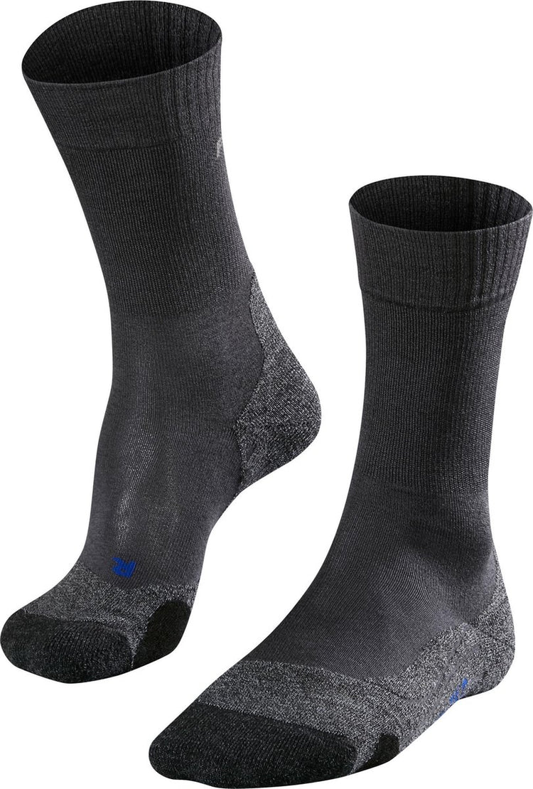 Falke TK2 Cool Anti-Blister Wandersocken aus dickem Lyocell-Funktionsmaterial Herren Grau - Größe 44-45
