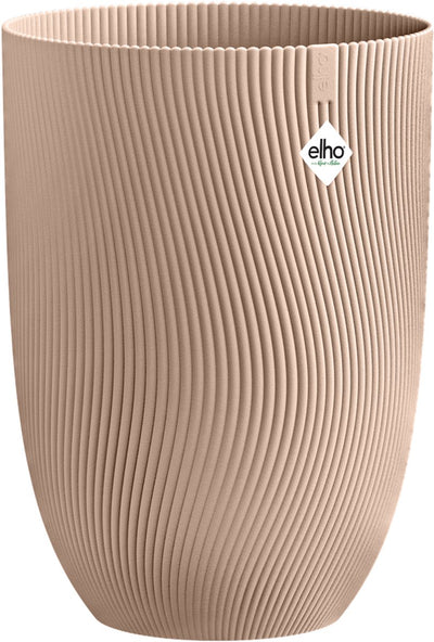 Elho Sereh High 40 – Blumentopf für drinnen und draußen – 100 % recycelter Kunststoff – ø 39 x H 53,4 cm – kühler Ton