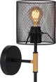 Lucide Baskett - Wandleuchte - 1xe27 - schwarz