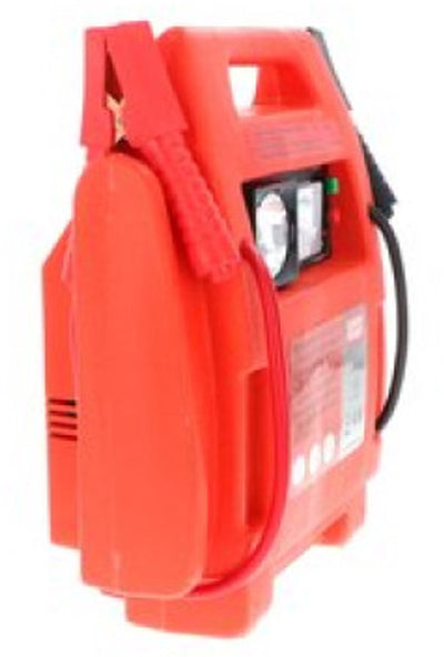 Autopunkt Starthilfe und Luftkompressor 12 V 17 Ah rot