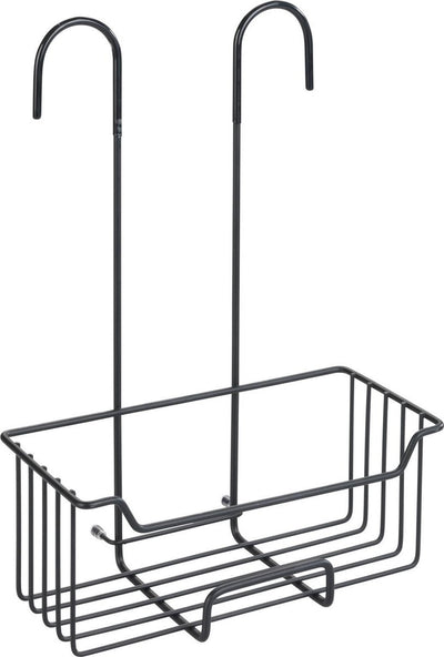 Wenko 1065528 - Duschablage Milo Edelstahl schwarz | 1 Stk