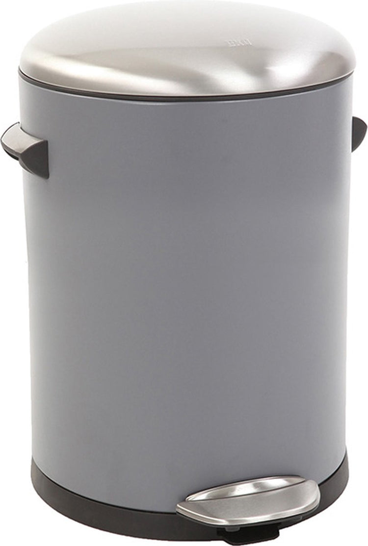 Eko - Belle Deluxe Treteimer 3 Liter - Griff Kunststoff - grau, sandbeschichtet - Abfalleimer