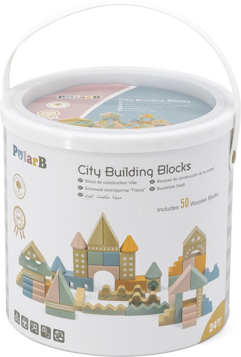 Polarb® Holzklötze-Set – Stadt