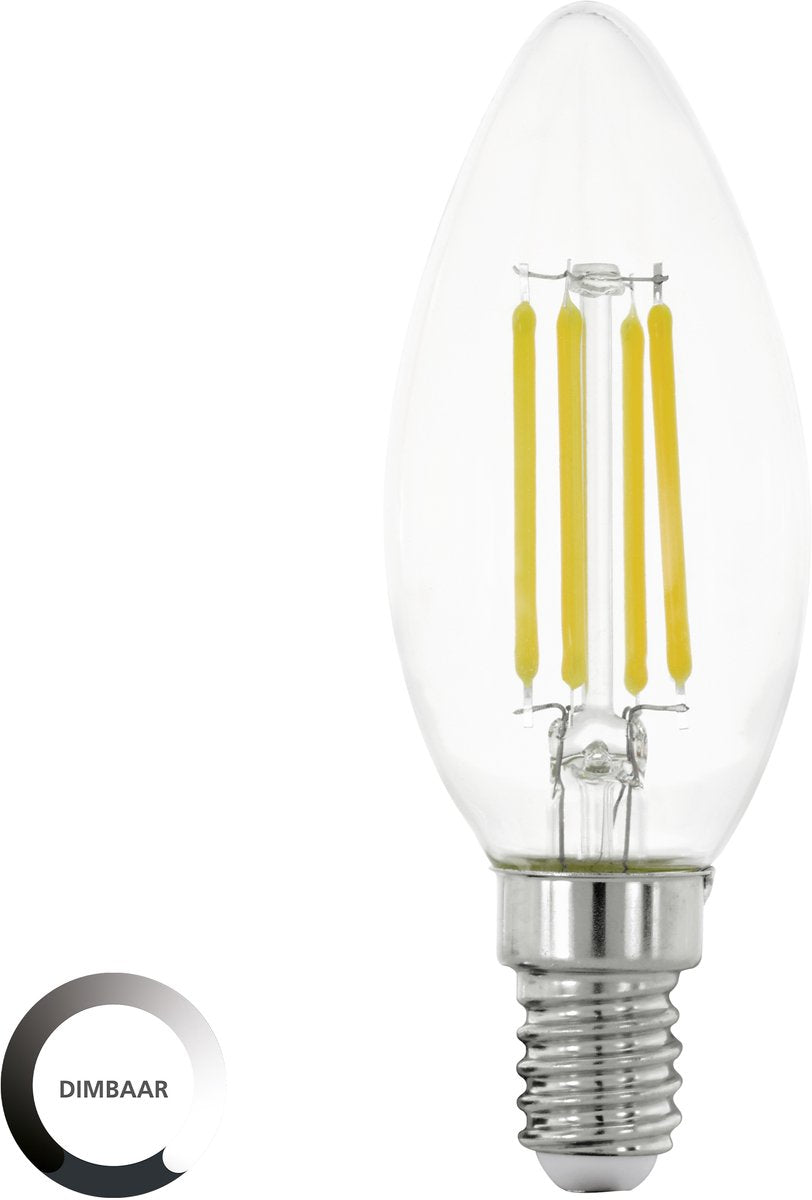 Eglo LED-Lampe - E14 - ø 3,5 cm - klar - 806 Lumen - 2700k - dimmbar