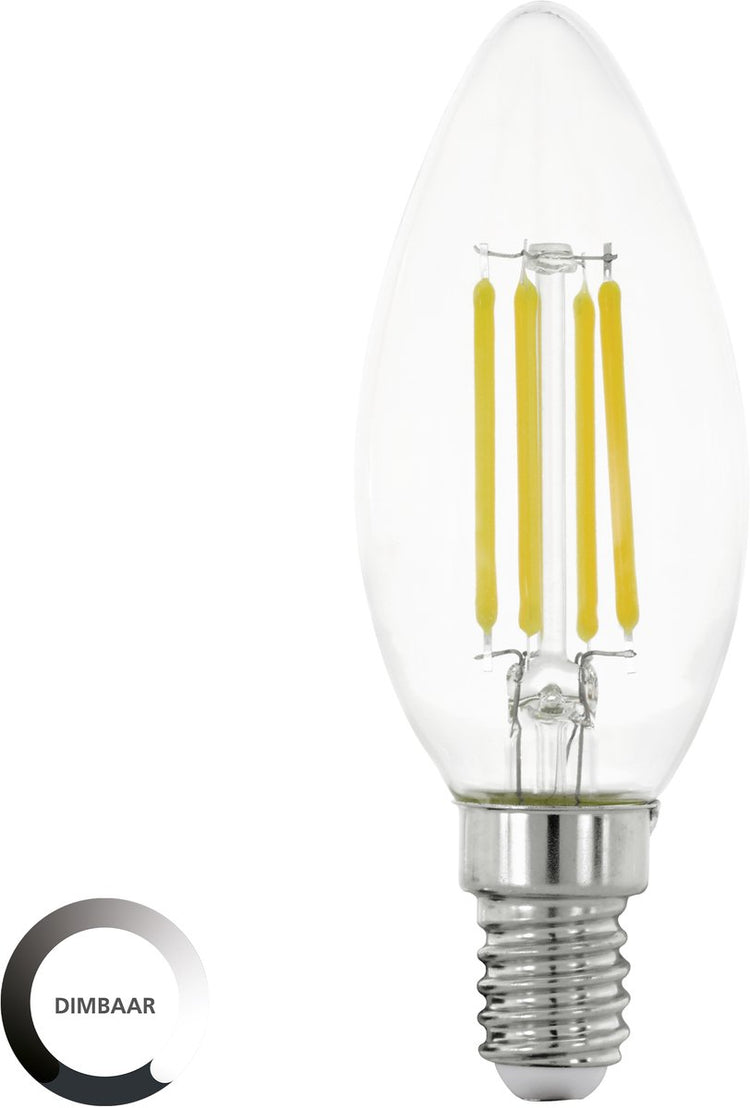 Eglo LED-Lampe - E14 - ø 3,5 cm - klar - 806 Lumen - 2700k - dimmbar