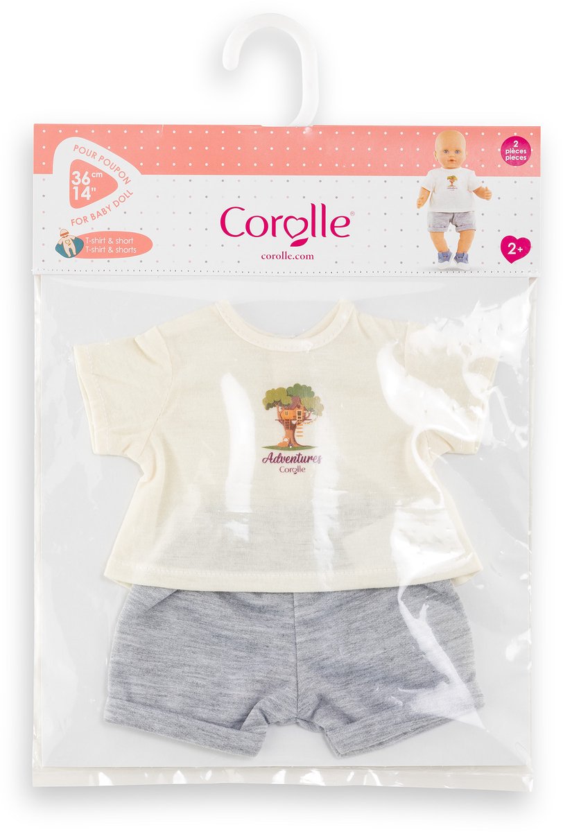 Corolle T-Shirt mit Shorts, kleiner Entdecker – 36 cm