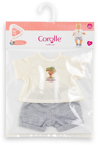 Corolle T-Shirt mit Shorts, kleiner Entdecker – 36 cm